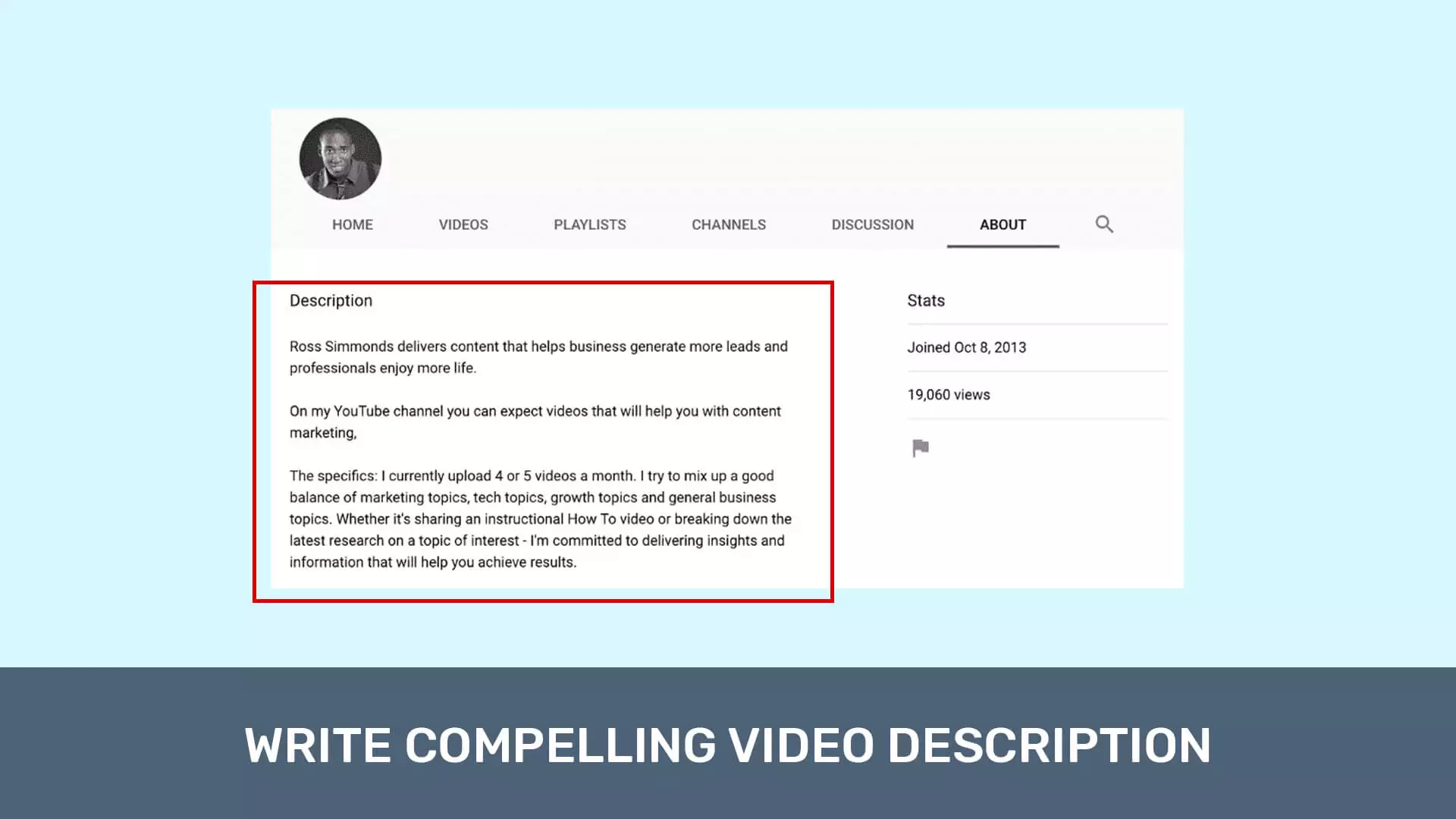 Meta tag for YouTube video